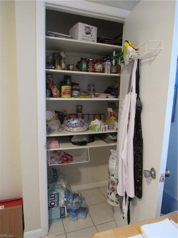 view of pantry