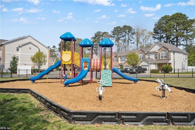 view of jungle gym