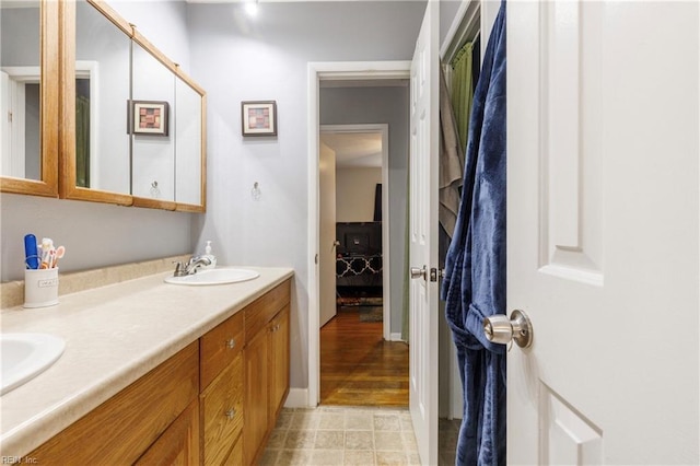 bathroom with vanity