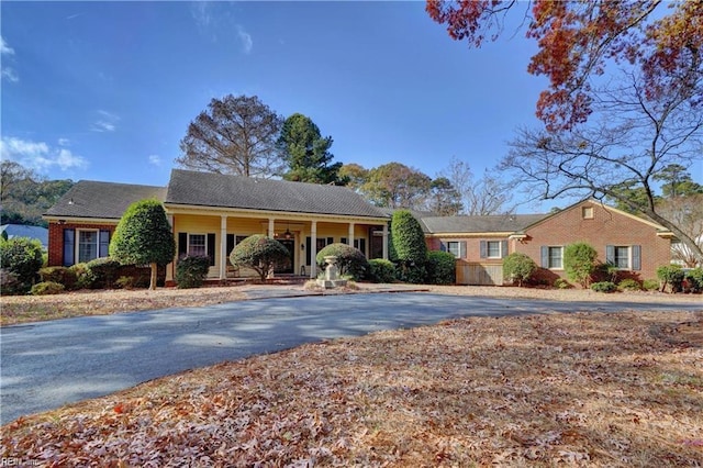 view of ranch-style home