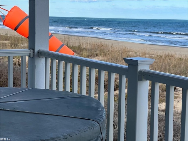 water view featuring a view of the beach