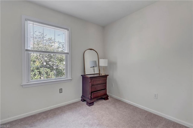 view of carpeted empty room