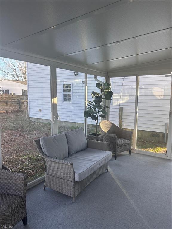 view of sunroom