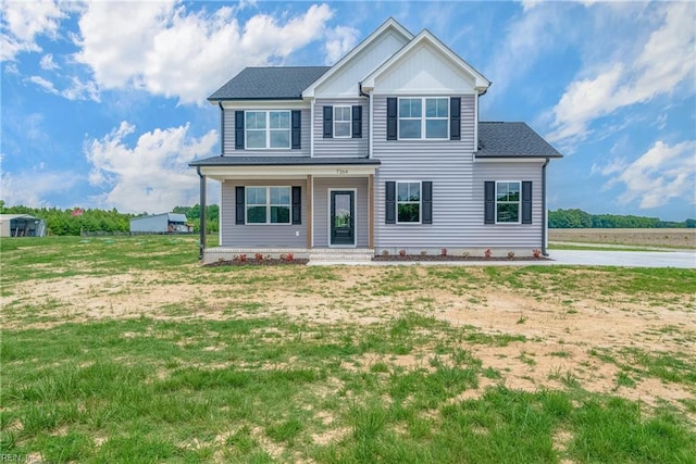 view of front of property with a porch