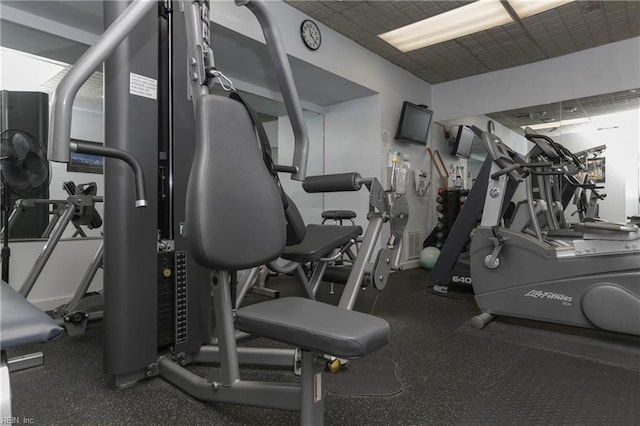 view of exercise room