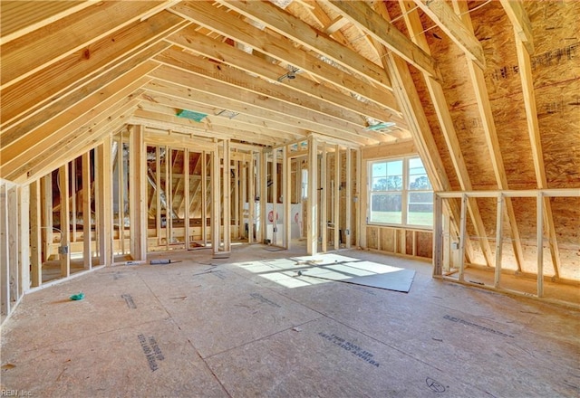 view of attic