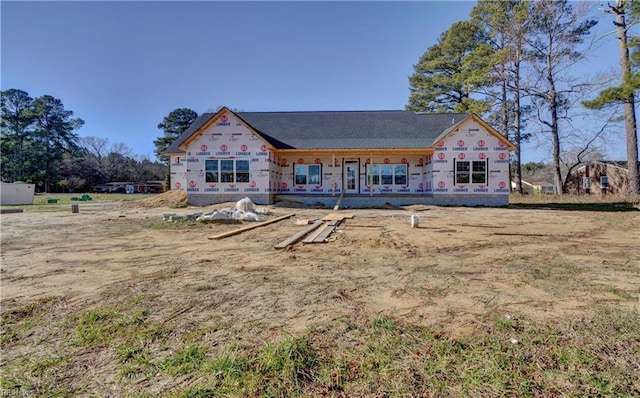 view of rear view of property