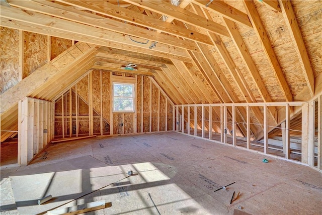 view of attic