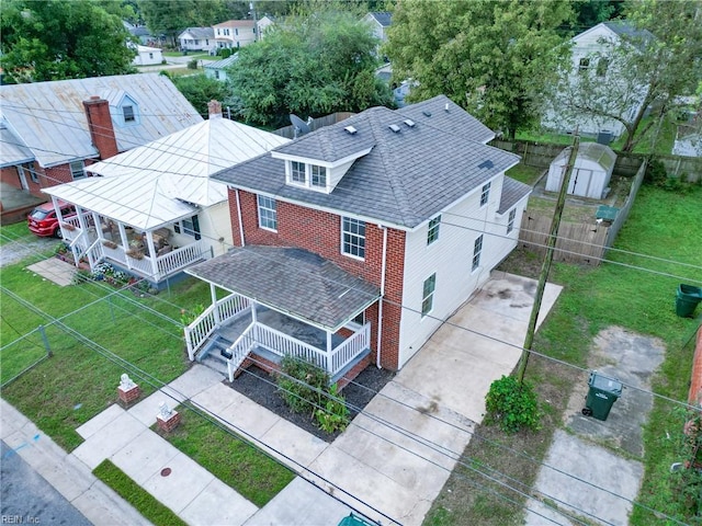 birds eye view of property