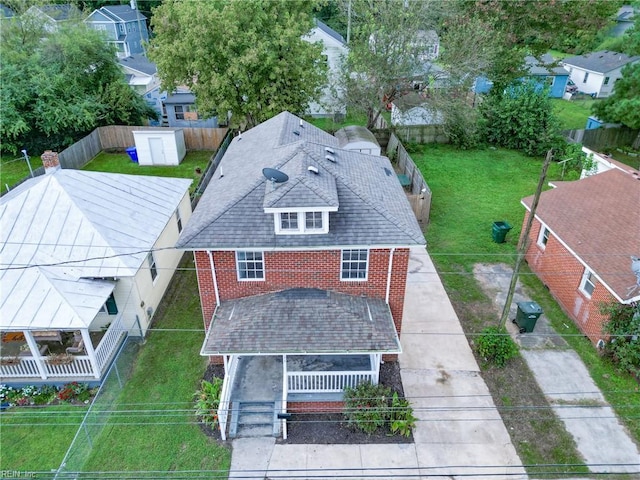 birds eye view of property