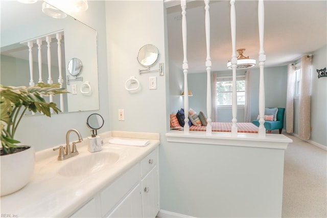 bathroom with vanity