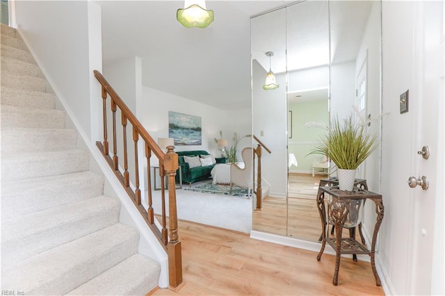 entryway featuring wood-type flooring