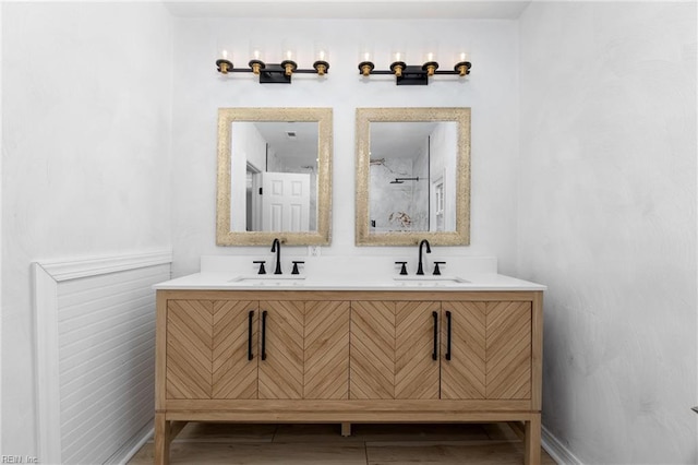 bathroom with vanity