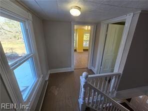 hall featuring hardwood / wood-style flooring