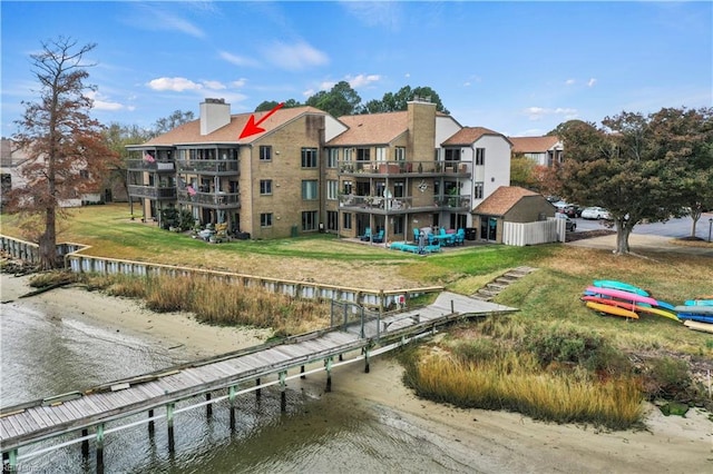 view of property featuring a water view