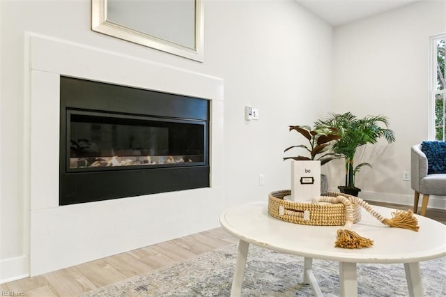 interior space featuring hardwood / wood-style flooring