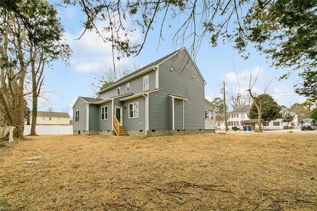 view of rear view of property