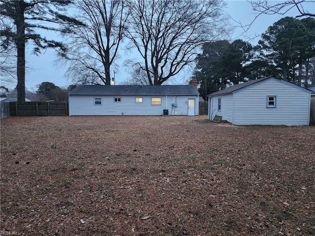 view of rear view of property