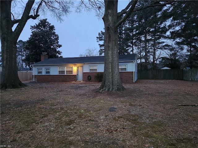 view of ranch-style house