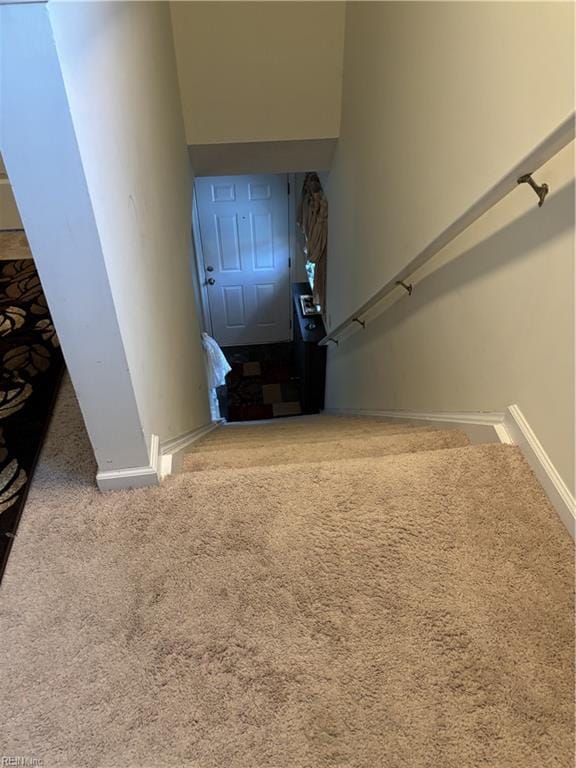 stairs with carpet