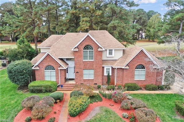 view of front of house with a front yard