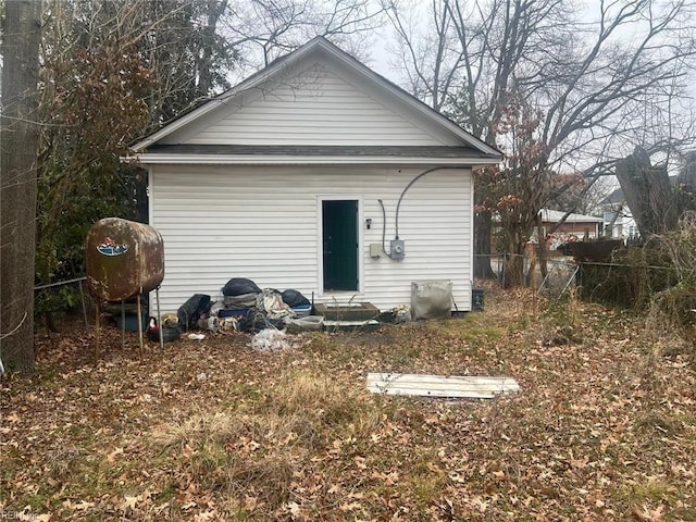 view of rear view of property