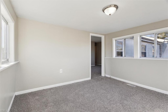 view of carpeted empty room