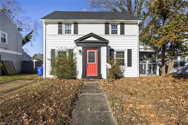 view of colonial inspired home