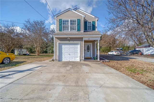 view of front of home featuring a garage