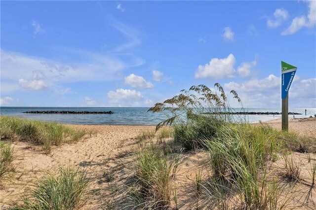 water view with a beach view