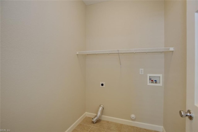 laundry area featuring gas dryer hookup, hookup for an electric dryer, and hookup for a washing machine