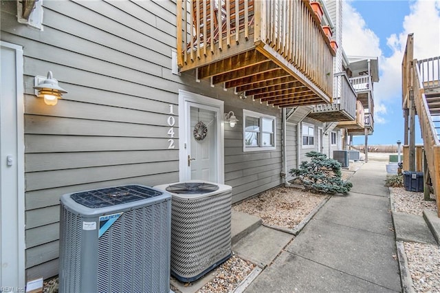 view of patio / terrace with central AC