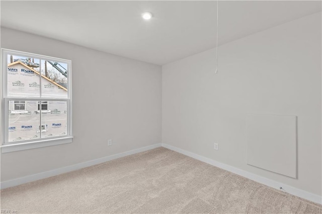 view of carpeted empty room