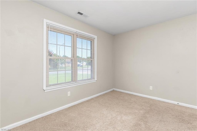 carpeted spare room with plenty of natural light