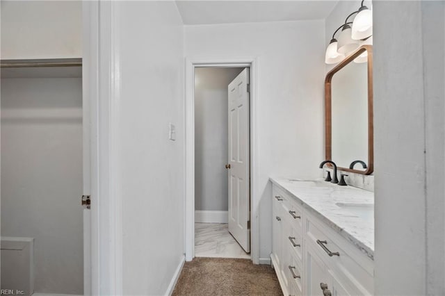 bathroom featuring vanity