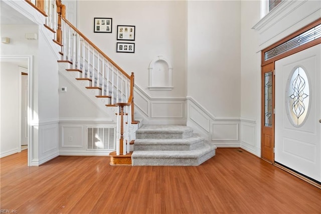 entryway featuring light wood-type flooring