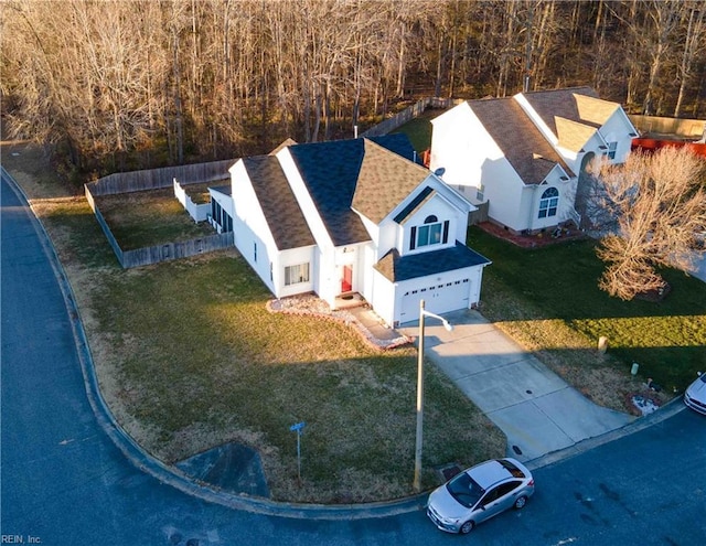 birds eye view of property