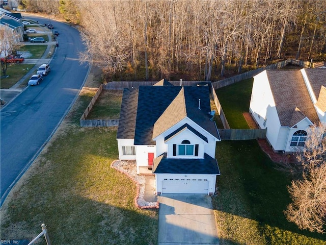 birds eye view of property