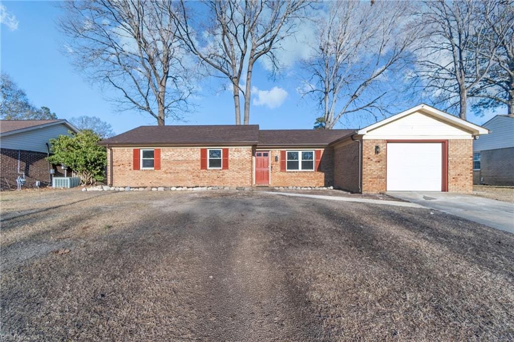 ranch-style house with a garage