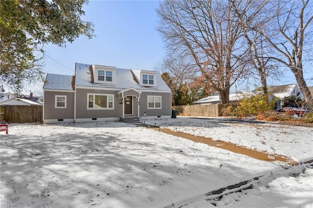 view of front of home