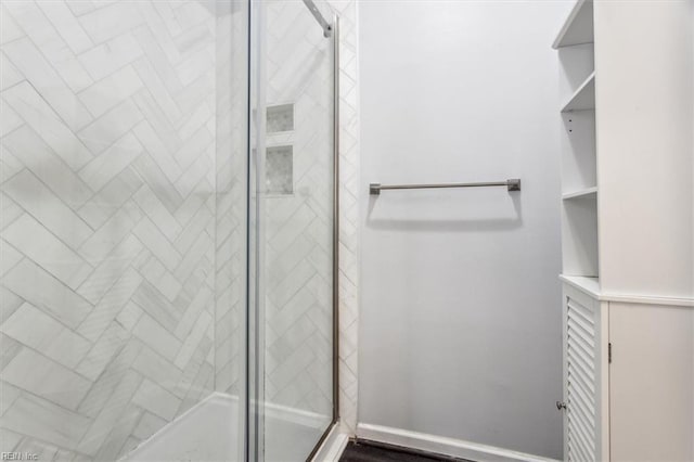 bathroom with walk in shower