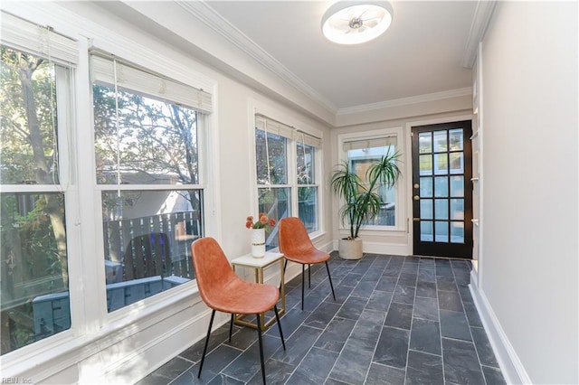 view of sunroom / solarium