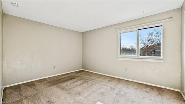 view of carpeted empty room