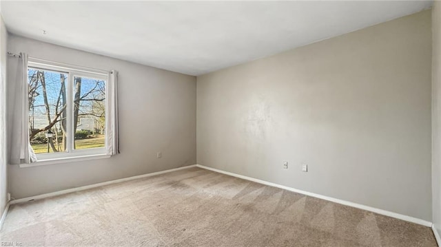 unfurnished room featuring carpet