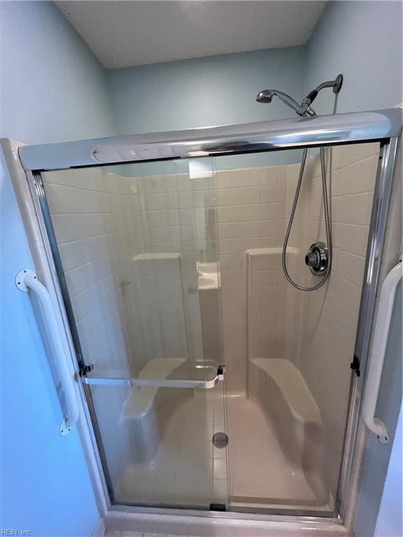 bathroom with walk in shower