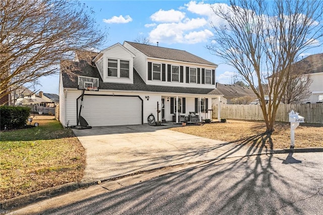 front facade featuring a garage