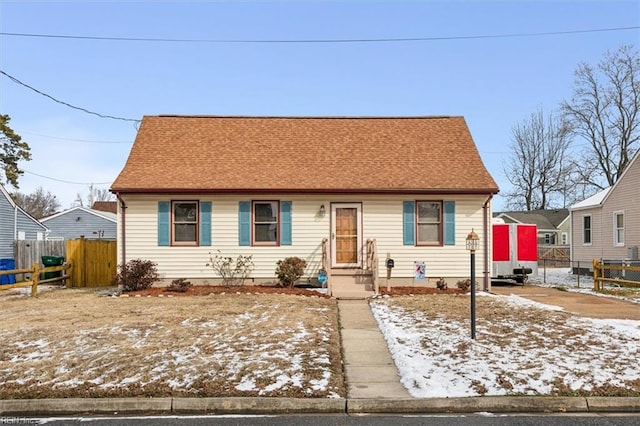 view of bungalow