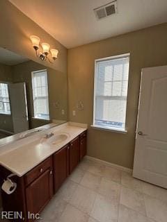 bathroom featuring vanity