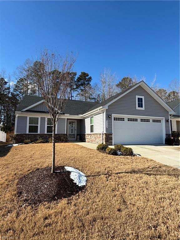 ranch-style house with a garage