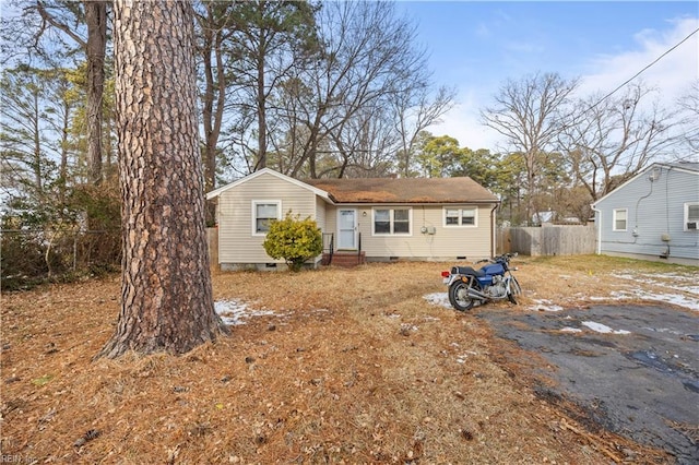 view of front of home